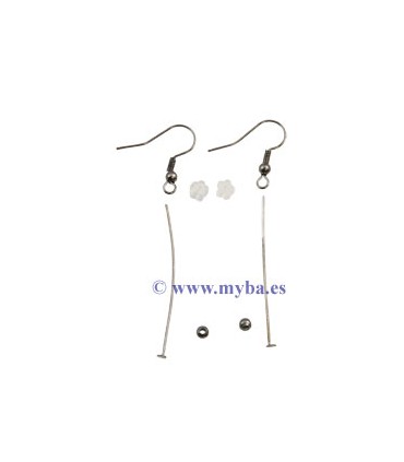 SET GANCHO , BASTÓN Y BOLA PLATA ANTIGUA x 4 UD