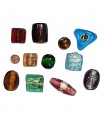 CRISTAL LAMPWORK MIX SILVER FOILED 100 GR APROX