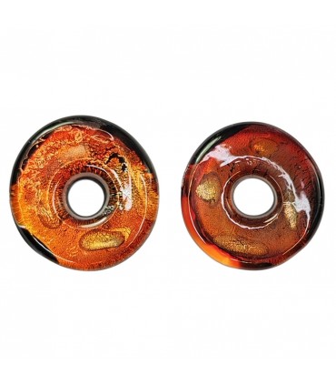 DONUT CRISTAL GOLDFOILED 39x39x6 MM 2 UNIDADES