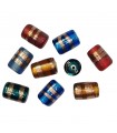CRISTAL LAMPWORK MIX CILINDROS 15x11 MM 100 GR