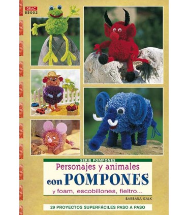 PERSONAJES Y ANIMALES CON POMPONES. EL DRAC