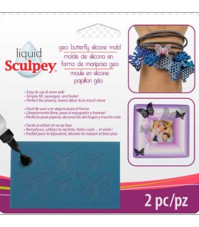 MOLDE SILICONA SCULPEY MARIPOSAS PAPILLÓN GEO