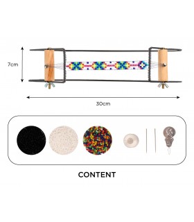 TELAR METÁLICO PARA TEJER CON ABALORIOS