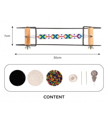TELAR METÁLICO PARA TEJER CON ABALORIOS