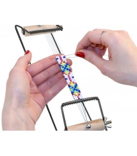 TELAR METÁLICO PARA TEJER CON ABALORIOS