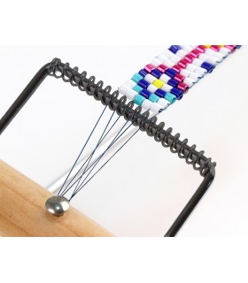 TELAR METÁLICO PARA TEJER CON ABALORIOS