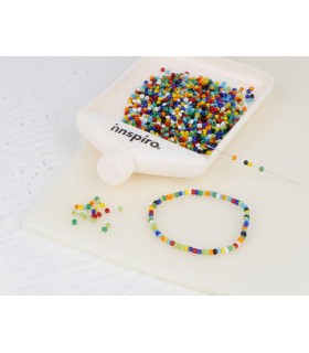 ROCALLA DE VIDRIO REDONDA 2,3MM 500GR MIX OPACO