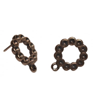 PAREJA PENDIENTES ARO 16 MM PARA SIMIL