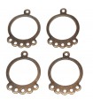 COLGANTE ARO METÁLICO 5 ANILLAS 14 MM 4 UNIDADES