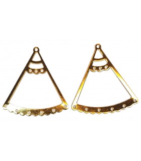 TRIÁNGULO CONECTOR 1-3-6 AGUJEROS 36x33 mm 2 UD