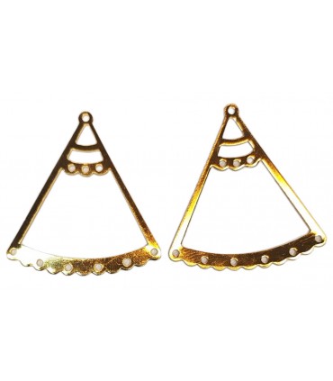 TRIÁNGULO CONECTOR 1-3-6 AGUJEROS 36x33 mm 2 UD