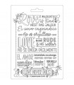 MOLDE FINO MODELADO 21x15 CM LOVE NEVER FALLS