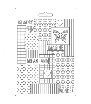 MOLDE FINO MODELADO 21x15 CM DAYDREAM PATCHWORK