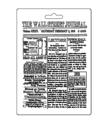 MOLDE FINO MODELADO 21x15 CM WALL STREET JOURNAL