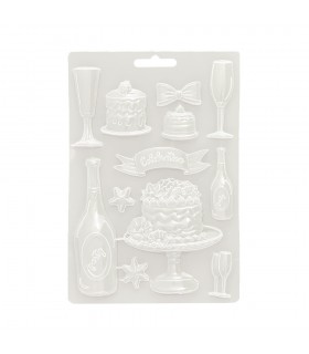 MOLDE FINO MODELADO 21x15 CM COPAS Y DULCES