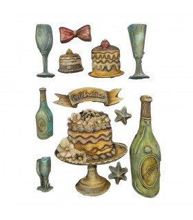 MOLDE FINO MODELADO 21x15 CM COPAS Y DULCES