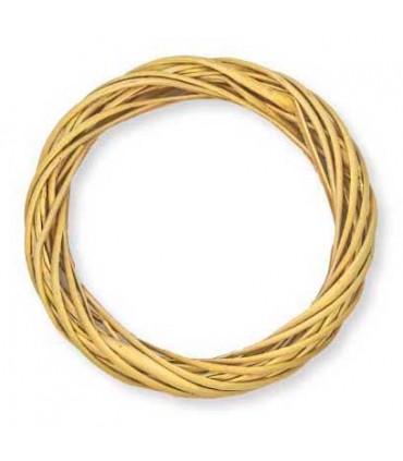 CORONA MIMBRE STAMPERIA 15 CM DIÁMETRO 1 UNIDAD