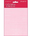 ALFABETO ADHESIVO STAMPERIA 18x15 CM 306 ud ROSA