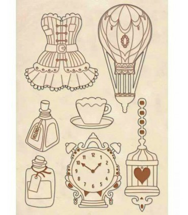 FORMAS MADERA 21x14 CM CORSETS Y ACCESORIOS