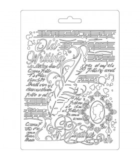 MOLDE FINO MODELADO 21x15 CM PLUMA