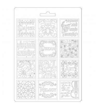MOLDE FINO MODELADO 21x15 CM PASSION PATCHWORK