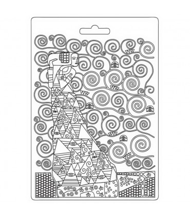 MOLDE FINO MODELADO 21x15 CM KLIMT THE WAITING