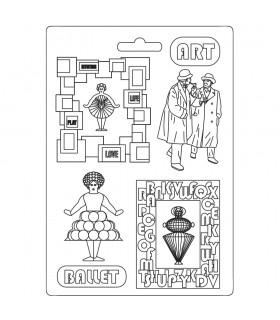 MOLDE FLEXIBLE PVC STAMPERIA 21x29 CM BAUHAUS ART