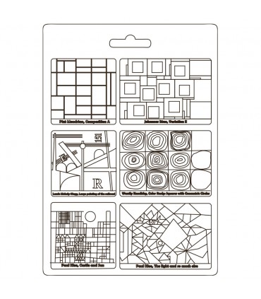 MOLDE FLEXIBLE PVC STAMPERIA 21x29 CM BAUHAUS SQ