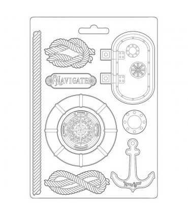MOLDE FLEXIBLE PVC STAMPERIA 21x29 CM NAVIGATE