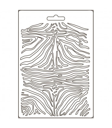 MOLDE FINO MODELADO 21x15 CM ZEBRA PATTERN