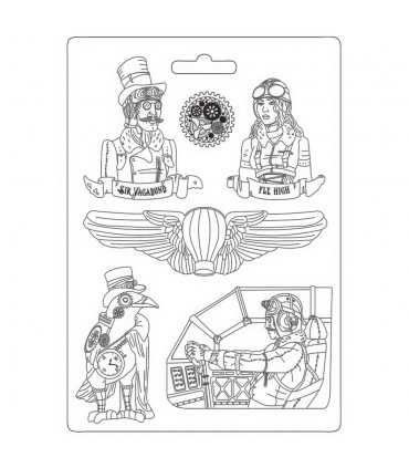 MOLDE FLEXIBLE PVC STAMPERIA 21x29 CM FLY HIGH