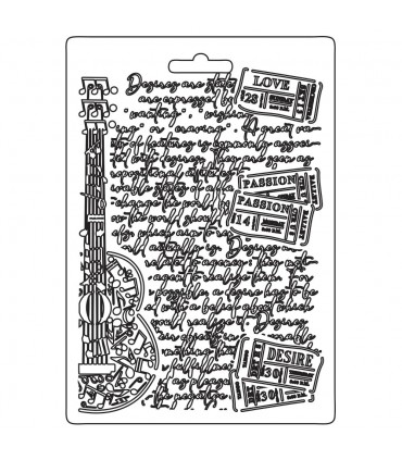 MOLDE FINO MODELADO 21x15 CM DESIRE GUITARRA