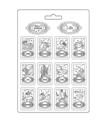 MOLDE FLEXIBLE PVC STAMPERIA 21x29 CM ZODIAC