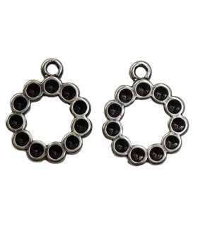 COLGANTE CÍRCULO FUNDICIÓN 15 MM P/SÍMIL PP18 2 UD