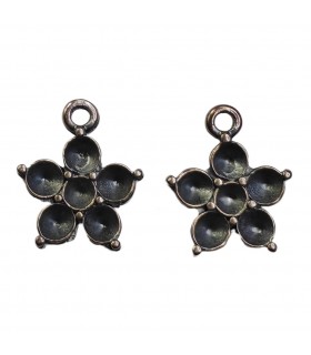 COLGANTE FLOR FUNDICIÓN 14 MM PARA SÍMIL PP24 2 UD