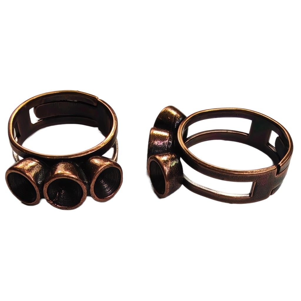 ANILLO FUNDICIÓN AJUSTABLE PARA TRES SÍMILES SS29 : Acabado:Baño Cobre Antiguo