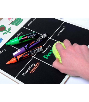 Set 8 rotuladores tiza Unichalk Uniball 1,8-2,5 MM