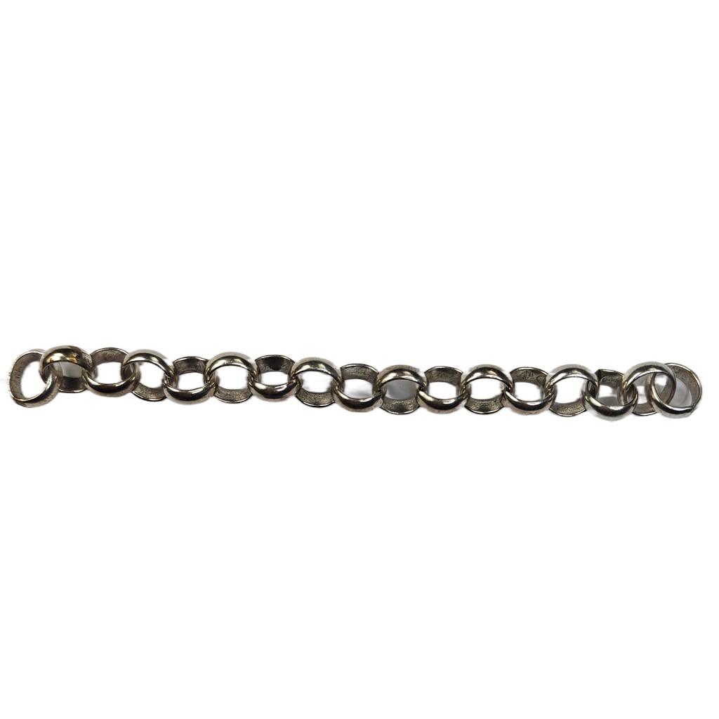 CADENA LATÓN BAÑADO 8x2,5 MM 25 CENTÍMETROS : Acabado:Baño Plata Antigua