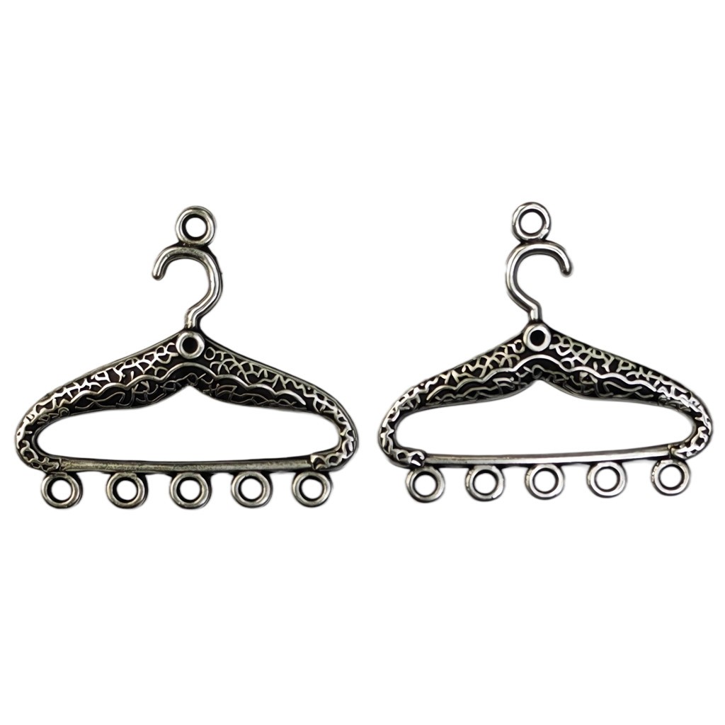 PERCHA 2 CARAS 30x34x3,5 MM 1-5 ASAS 2 UNIDADES : Acabado:Baño Plata Antigua