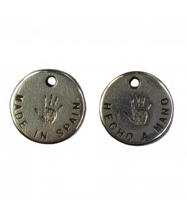 COLGANTE ZAMAK HECHO A MANO 13x1 MM 10 UNIDADES