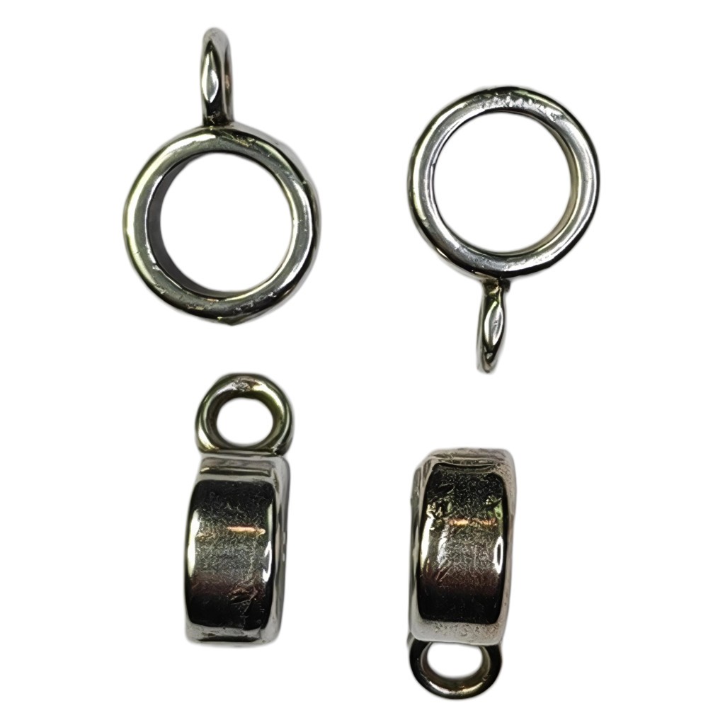 COLGADOR ZAMAK 8x4 MM INTERIOR 5,7 MM 4 UNIDADES : Acabado:Baño Plata Antigua