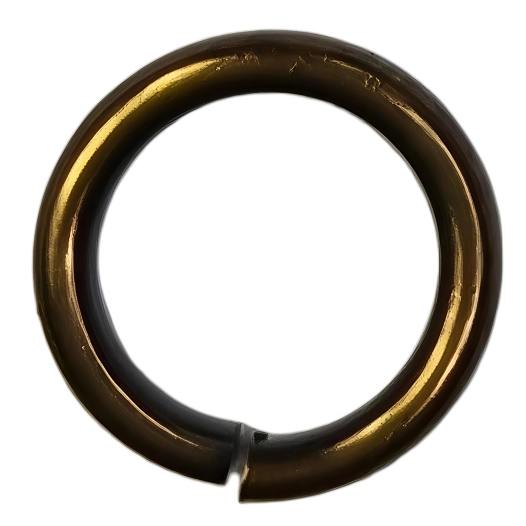 ANILLAS ABIERTAS LATÓN BAÑADO 12 MM x 1,5 MM 25 UD : Acabado:Baño Dorado Antiguo