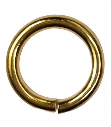 ANILLAS ABIERTAS LATÓN BAÑADO 12 MM x 1,5 MM 25 UD