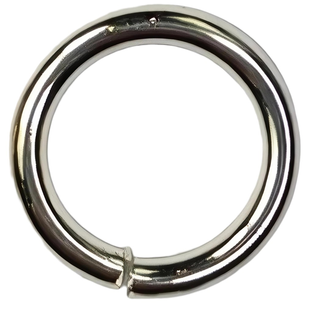 ANILLAS ABIERTAS LATÓN BAÑADO 12 MM x 1,5 MM 25 UD : Acabado:Baño Plateado