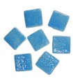 TESELAS PASTA VIDRIO 25x25x5MM 50UD AZUL CLARO