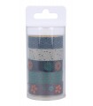 SET 5 WASHI TAPES JAPAN ARTEMIO 15 MM X 5 m