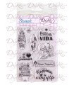 SELLOS ACRÍLICOS DAYKA TRADE SET STAMP08 TROPICAL
