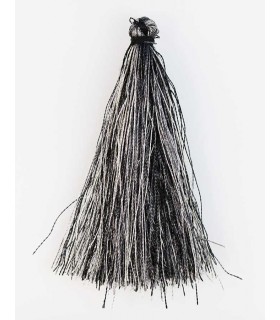 BORLA O POMPÓN DE HILO MIX GRIS 6,5 CM 1 UD