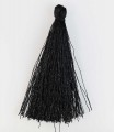 BORLA O POMPÓN DE HILO NEGRO 6,5 CM 1 UD