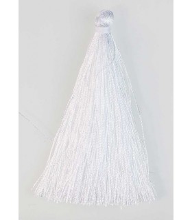 BORLA O POMPÓN DE HILO BLANCO 6,5 CM 1 UD
